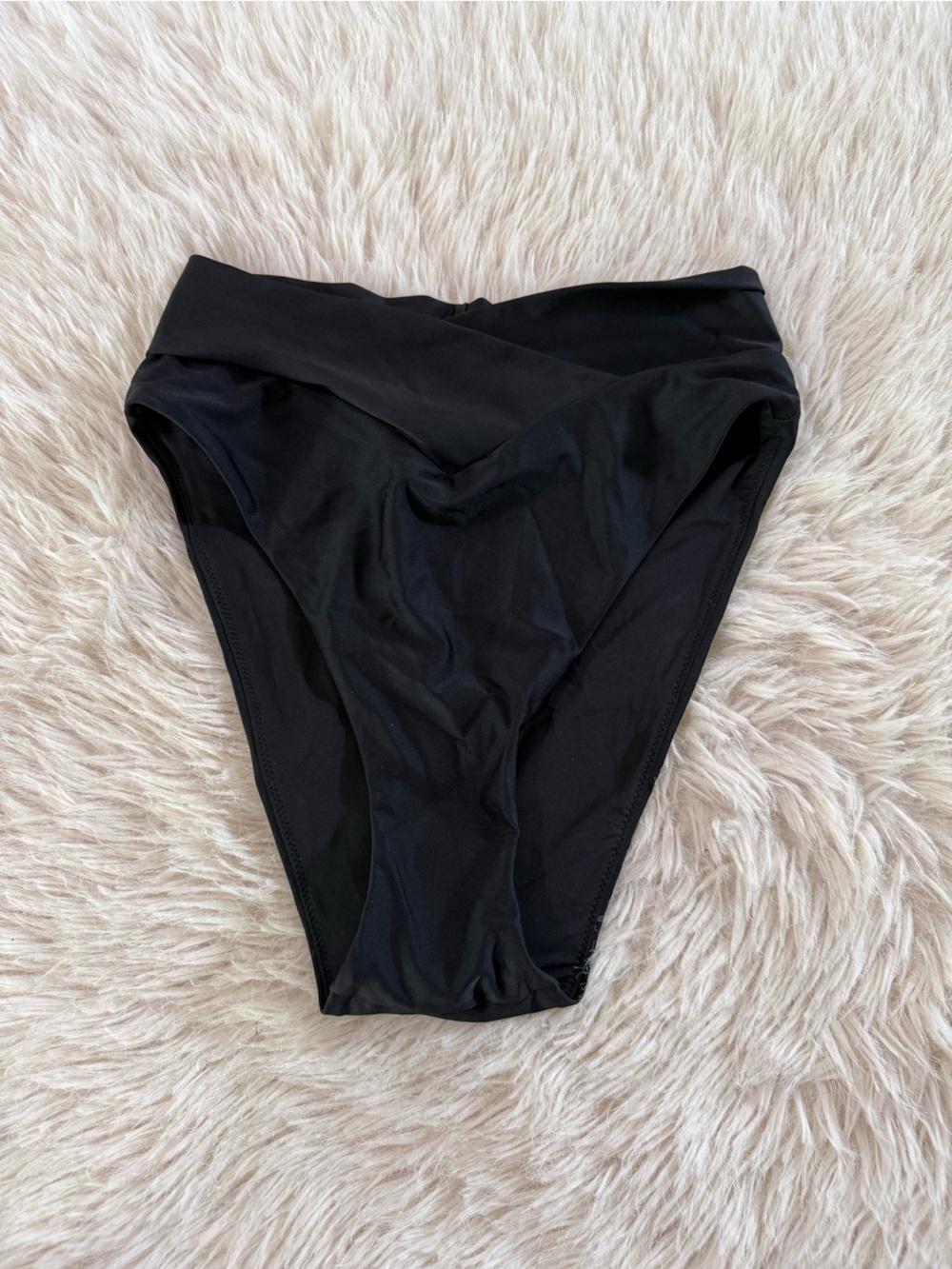 aerie Black High-Waist Bikini Bottoms